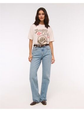 Abercrombie & Fitch Loose High Rise Curve Love Jeans 28/6